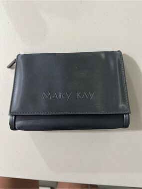 Mary Kay Black Foldover Leather Wallet